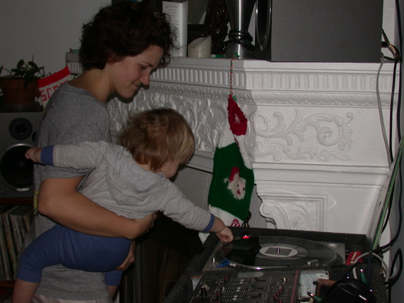 Kalen getting his scratch on