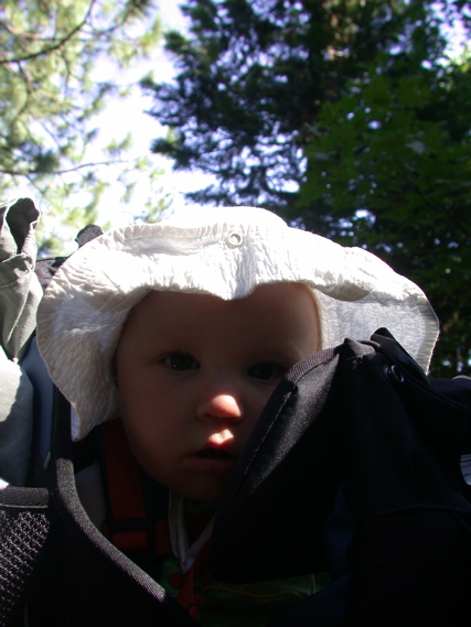 Hiking with mom