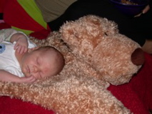Kalen and his new friend Clancy