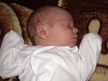 Still asleep...2 weeks old
