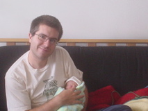 Proud new daddy