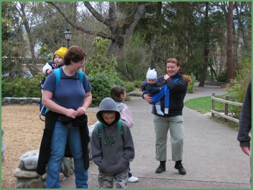 getting ready for a hike through lithia park